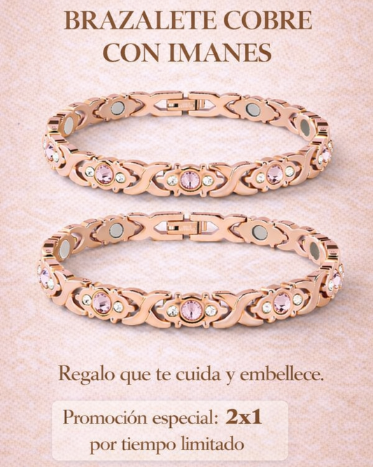 Brazalete de Cobre con Imanes | Belleza que También Te Cuida