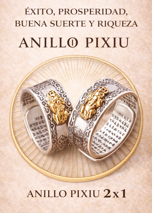 Anillo Pixiu | Éxito, Prosperidad Buena Suerte y Riqueza