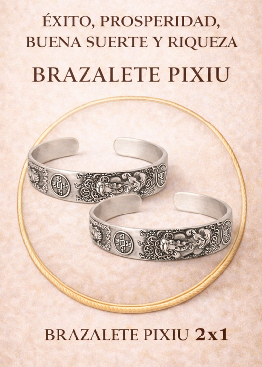 Brazalete Pixiu | Éxito, Prosperidad Buena Suerte y Riqueza
